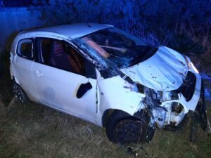 Crash driver ends up in hospital then a police cell