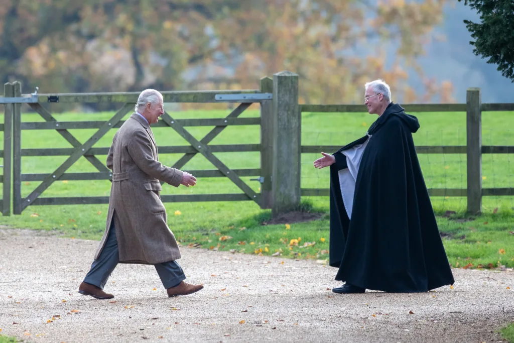 King meets Cambridgeshire Lord Lieutenant during Sandringham stay