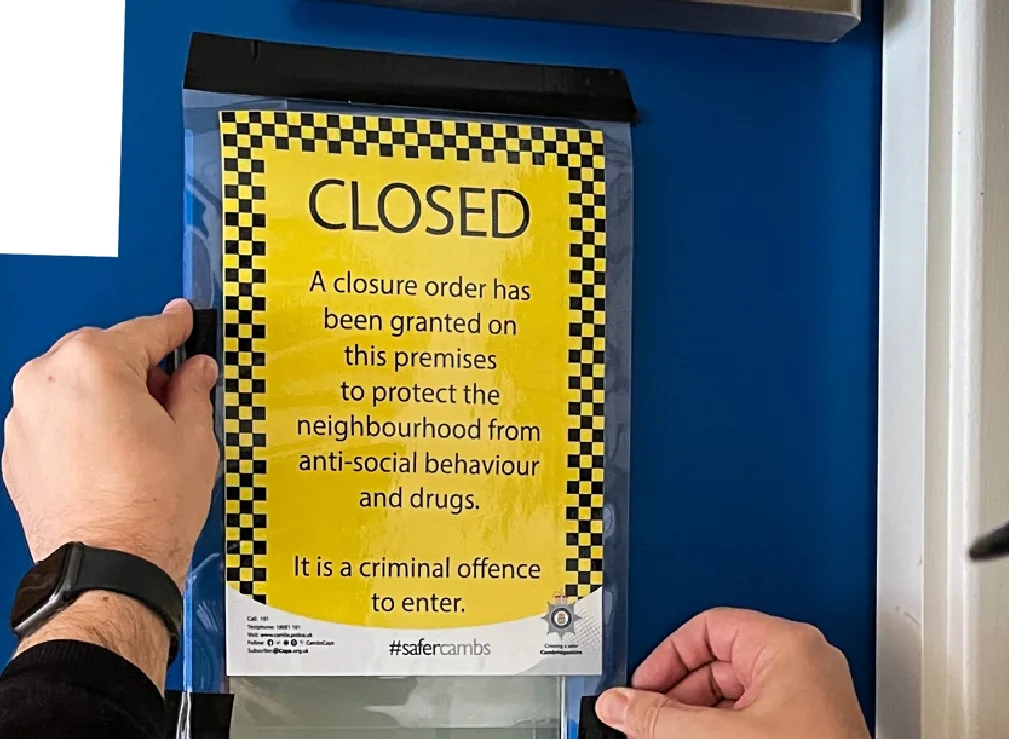 The closure order was issued to 3 Prince Street by police on Friday (27 January) after a successful application to Cambridge Magistrates’ Court for the order to be in place until 26 April 2023.