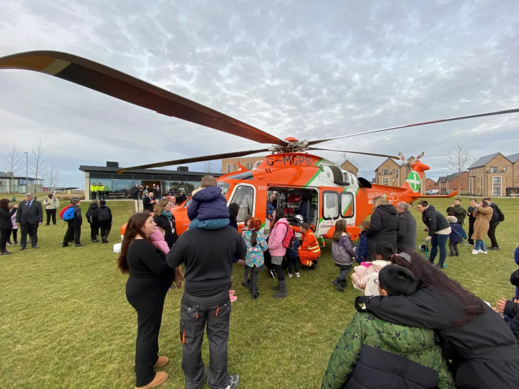 HRH the Princess Royal is patron of Magpas and on Friday popped in to Cambridgeshire to see progress on the charity’s new £7m HQ 