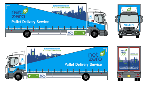 An artist’s impression of Welch’s new fully electric HGV