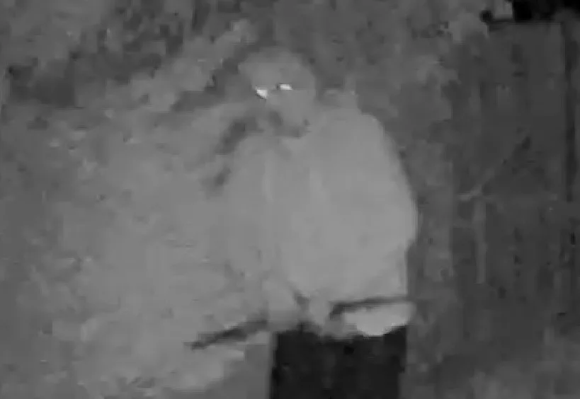 Police have released CCTV of a man they would like to speak to in connection with two burglaries in Whittlesford.