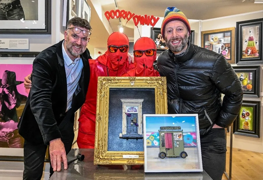 Compered by Bargain Hunt and Antiques Road Trip star, Charles Hanson, the auction raised £9080, with proceeds split equally between Cambridge Street Aid and Dinky Doors to create more tiny portals for the city to enjoy.