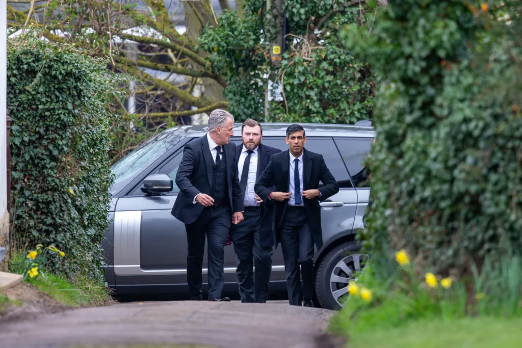 The funeral of former House of Commons Speaker Betty Boothroyd took place in St George's Church in Thriplow; mourners included Prime Minister Rishi Sunak. PHOTO: Bavmedia