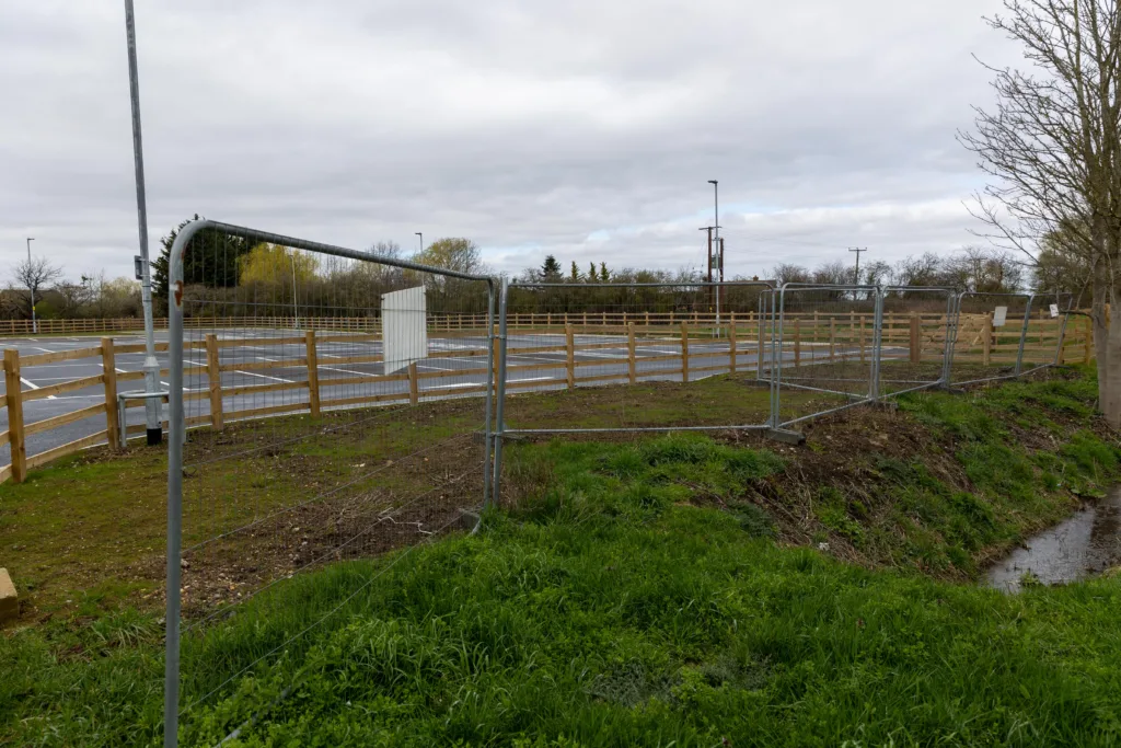 Manea station car park.,Station Car Park, Manea
Sunday 26 March 2023. 
Picture by Terry Harris.