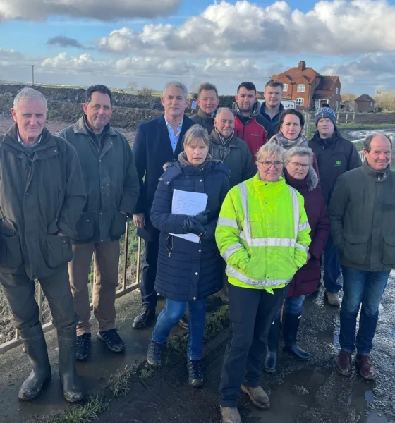 Last month MP Steve Barclay met with the NFU and farmers to understand their concerns about plans for a new reservoir between Chatteris and Wimblington.