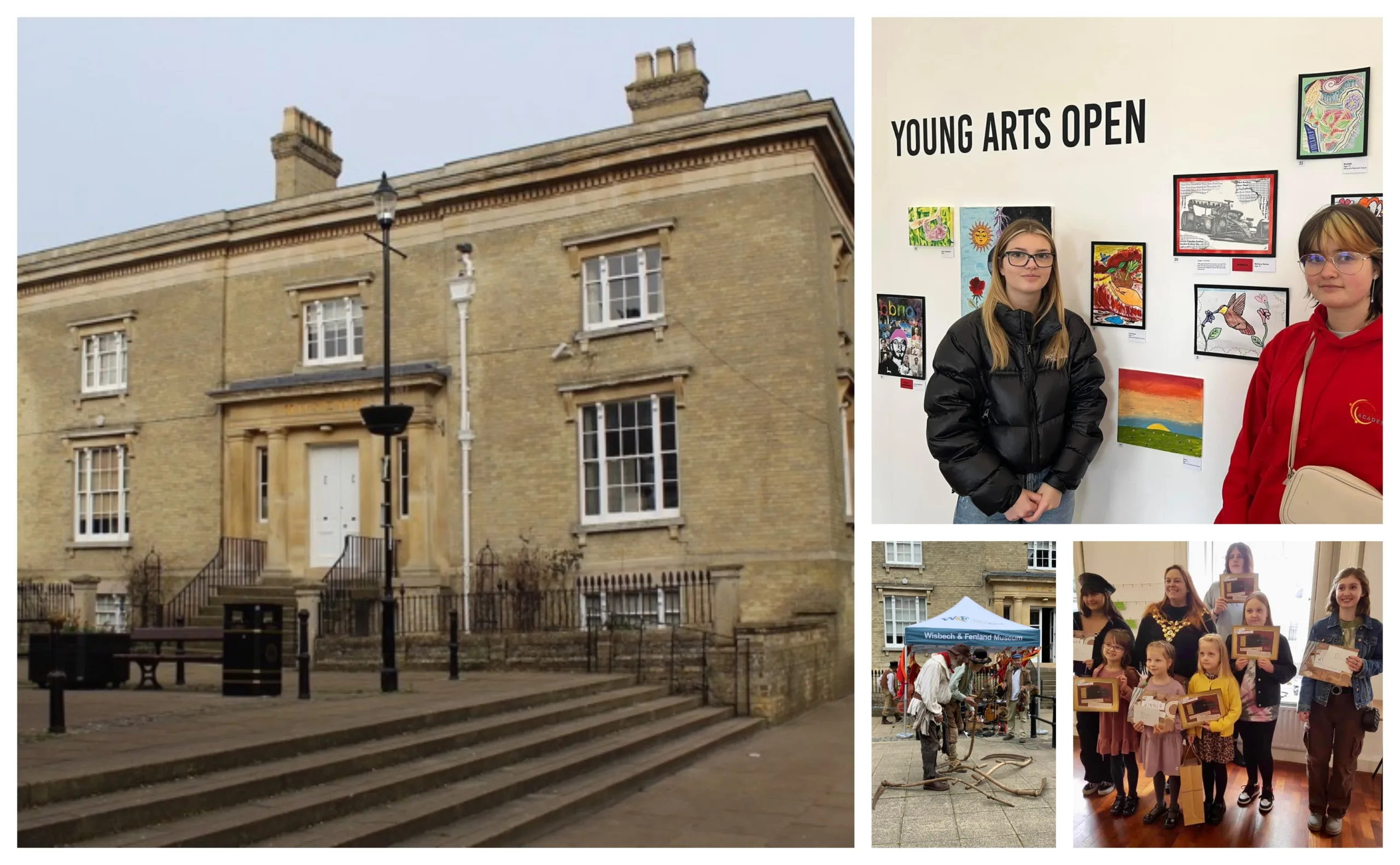 Wisbech and Fenland Museum with a flavour of some of the events staged there. Photo: Wisbech Museum and Wisbech Tweet