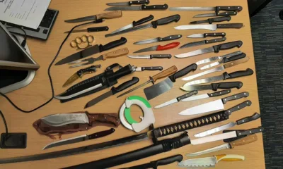 Selection of weapons handed in to Cambridgeshire police in a similar amnesty last November