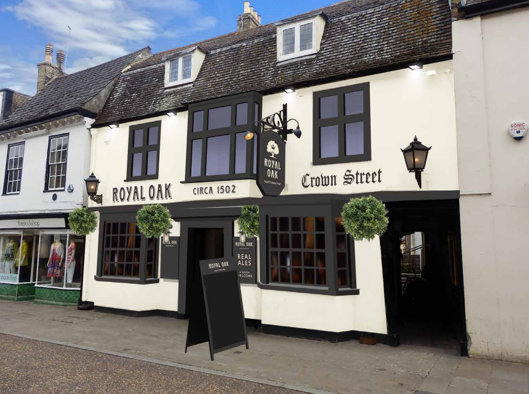 Greene King say they are ready to spend £230,000 on a makeover of the Royal Oak at St Ives and get it re-opened if they find the right new tenants.