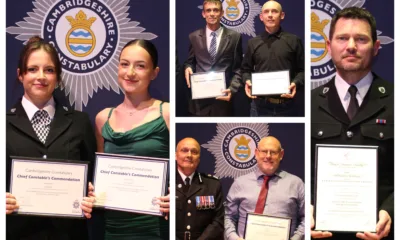 Chief Constable’s Commendations and Royal Humane Society and Long Service awards were handed out yesterday evening (18 May) at Hinchingbrooke House, in Huntingdon.