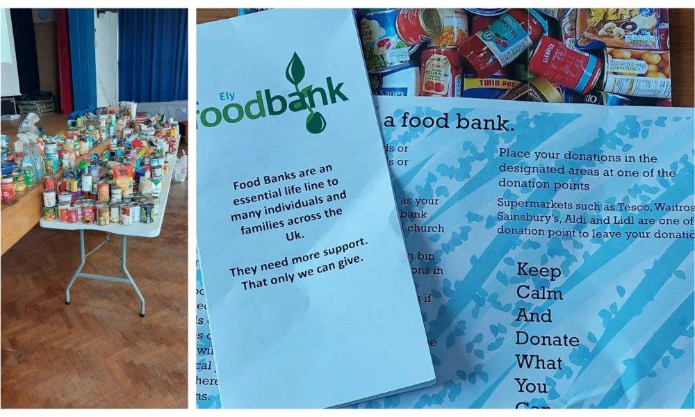 Year 11s at Witchford Village College have been addressing food poverty & foodbanks in their politics coursework. Ely foodbank thanked for their “amazing food collection and publicity for fundraisers to draw attention to the need in this area