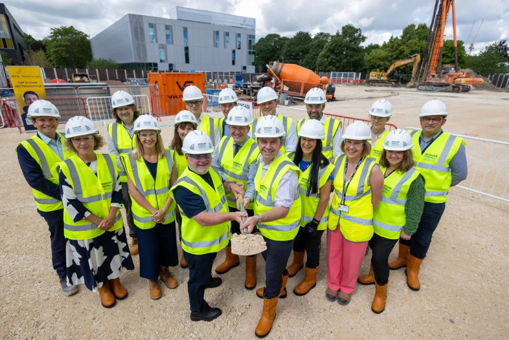 ARU Peterborough campus teaching building and ‘Living Lab’ construction start,ARU Bishops Road, Peterborough Wednesday 21 June 2023. Picture by Terry Harris