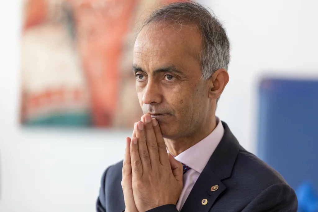 Peterborough City Council leader Mohammed Farooq, who took office after Cllr Wayne Fitzgerald was ousted as leader in November, faces his first, and challenging, oversight of 2024/25 council budget. PHOTO: Terry Harris 
