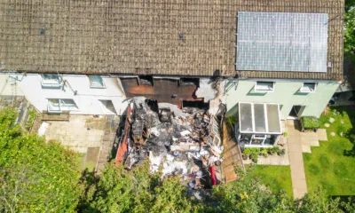 A man died, and a woman suffered ‘life threatening’ injures when a blaze broke out at a house in the Crabtree area of Peterborough early today (Monday). PHOTO: Terry Harris.