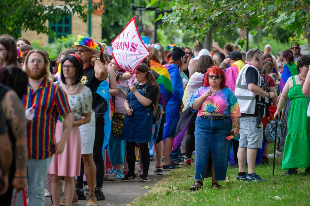 Peterborough Pride 2023: “The celebration aims to bring the city's LGBTQ+ community together and show support for those within it,” was how a Pride organiser described it. PHOTO: Terry Harris