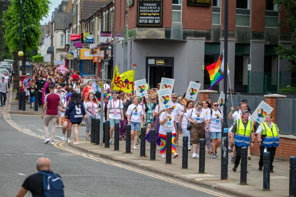 Peterborough Pride 2023: “The celebration aims to bring the city's LGBTQ+ community together and show support for those within it,” was how a Pride organiser described it. PHOTO: Terry Harris