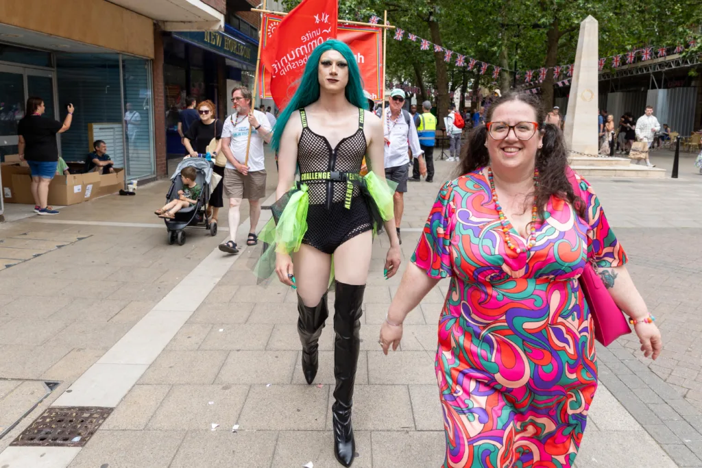 Peterborough Pride 2023: “The celebration aims to bring the city's LGBTQ+ community together and show support for those within it,” was how a Pride organiser described it. PHOTO: Terry Harris