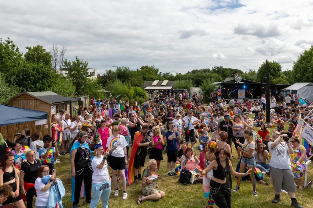 Peterborough Pride 2023: “The celebration aims to bring the city's LGBTQ+ community together and show support for those within it,” was how a Pride organiser described it. PHOTO: Terry Harris