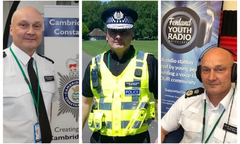 Mr Dean has served 31 years as a police officer, five of which have been in Cambridgeshire, where he became Chief Constable in September 2018.