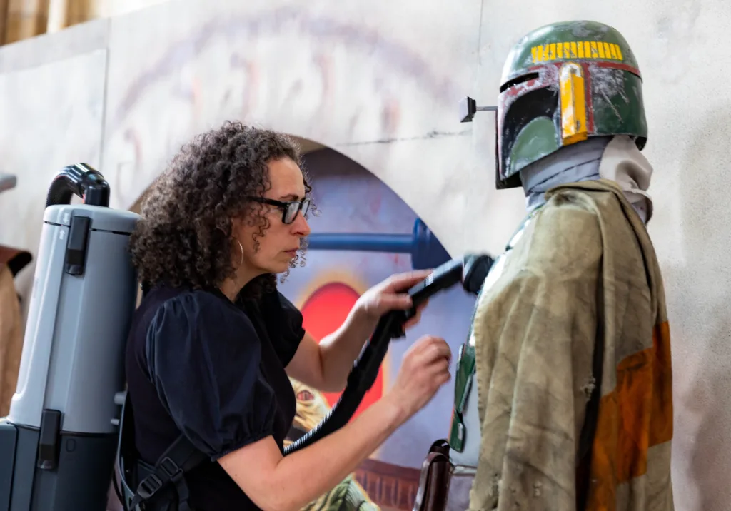 Star Wars Cosplay at the cathedral. The Unofficial Galaxies Exhibition The privately owned exhibition of authentic movie memorabilia will open on Wednesday July 19 in Peterborough Cathedral. PHOTO: Terry Harris 