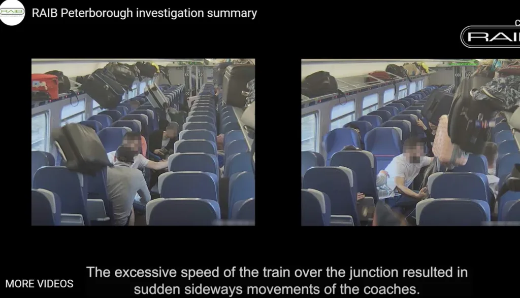 Andrew Hall, Chief Inspector of Rail Accidents said: “The outcome could have been much worse, as analysis showed the train was close to overturning.” RAIB findings into incident at Spital Junction, Peterborough, in April 2022.