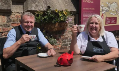 Tracy and Graham Cleaver, previous owners of The Old Copper Kettle in Crowland, have opened Becket’s tea rooms at Peterborough Cathedral.