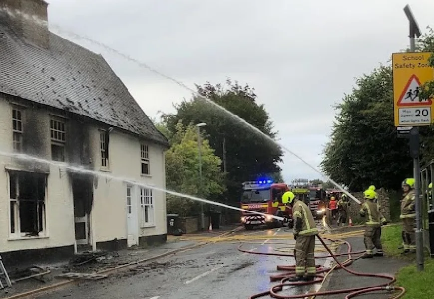 Around 40 firefighters are in attendance from Cambridge, Cottenham, Burwell, Sawston, along with four appliances from Suffolk fire and Rescue Service.