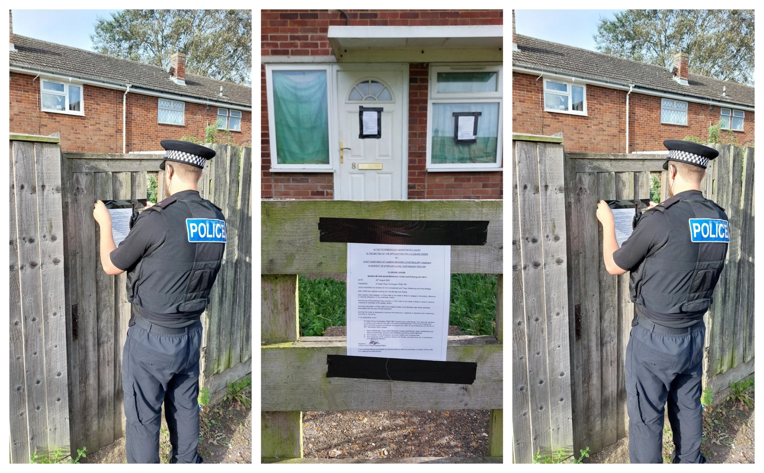 A Huntingdon home has been issued with a closure order following anti-social behaviour and drug use.