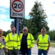 Left-to-right: Cllr Sally-Ann Hart, South Cambridgeshire District Councillor, Cllr Alex Beckett, chair of Highways and Transport at Cambridgeshire County Council, Cllr Jose Hales, South Cambridgeshire District Councillor and Graham Clark, Chair of Melbourn Parish Council.