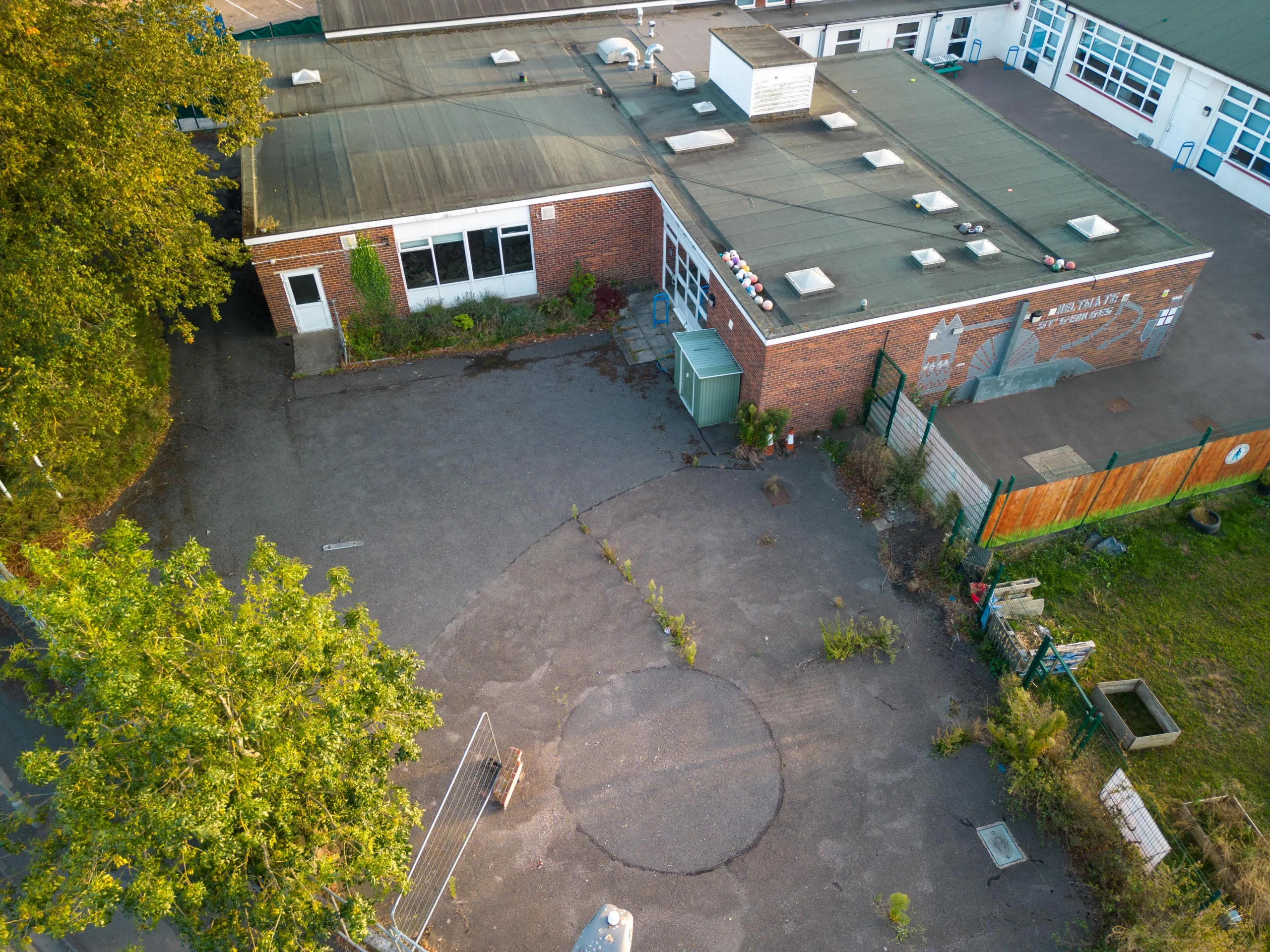 Former St George's Hydrotherapy pool destroyed., Dogsthorpe, Peterborough Tuesday 05 September 2023. Picture by Terry Harris.