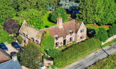 Police at Banyer Hall, Emneth, following the death. Aerial shot of house. PHOTO: Terry Harris