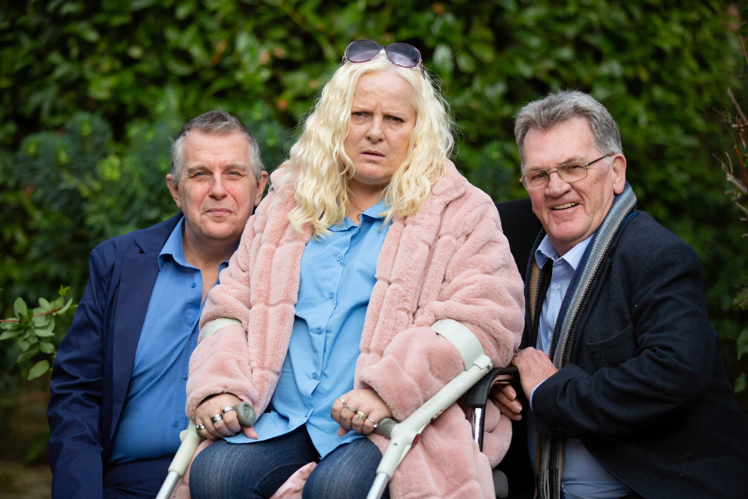 CambsNews Editor John Elworthy (right) with Ruth and Gary. The photo was taken during the campaign to get the murder of Ruth’s son Rikki re-opened by police.