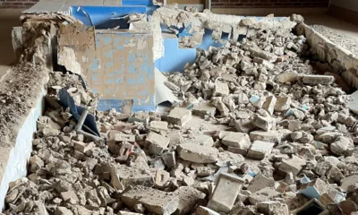 The scene that confronted Cllr John Fox when he obtained permission to visit the former St George’s hydrotherapy pool, Peterborough.