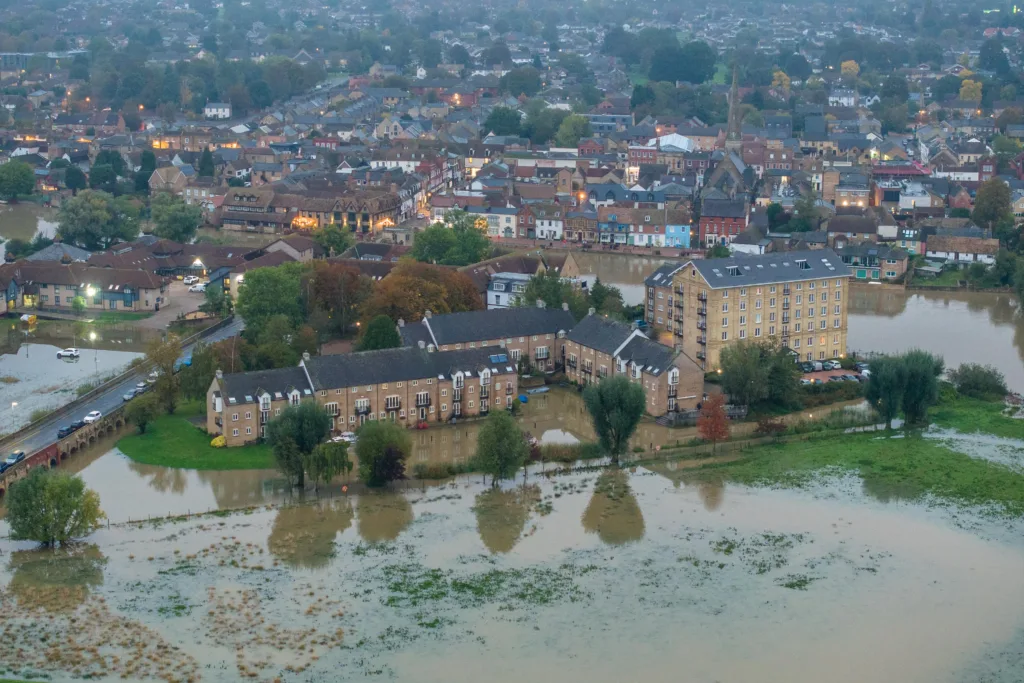 Flooding,, St Ives Saturday 21 October 2023. Picture by Terry Harris.