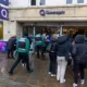 Queensgate shopping centre, Peterborough, evacuated after security threat, now allowing customers back in. PHOTO: Terry Harris for CambsNews