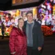 John and Helen Attesley have again turned their Soham home into a Christmas lights eye catcher: not long after the switch on, Soham Town Rangers held a fantastic fireworks display. PHOTO: Terry Harris for CambsNews