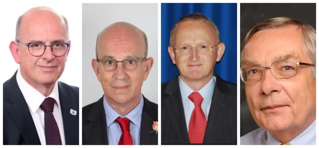 Hearings sub committee of audit and governance committee of CAPCA: (From left) Cllr Andy Coles, Cllr Simon Smith, Cllr Graham Wilson, and chairman John Pye.