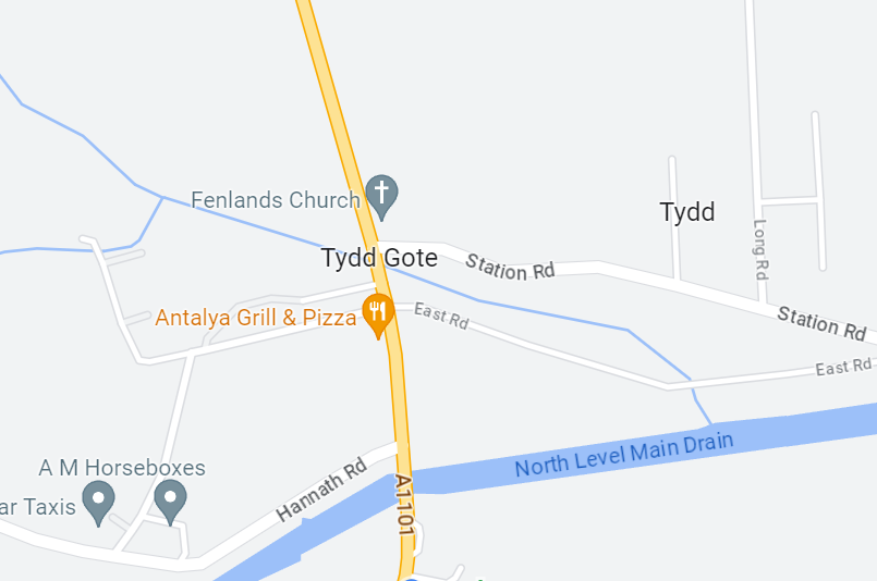 Motorcyclist killed in A1101 crash at Tydd Gote near Wisbech