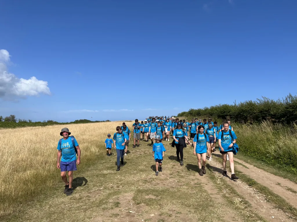 In 2009 the first ‘Dorset Walk’ took place along the South West Coastal path. In July of this year another group of walkers (above) took part to raise money for the Malcolm Whales Foundation charity. PHOTO: Malcolm Whales Foundation