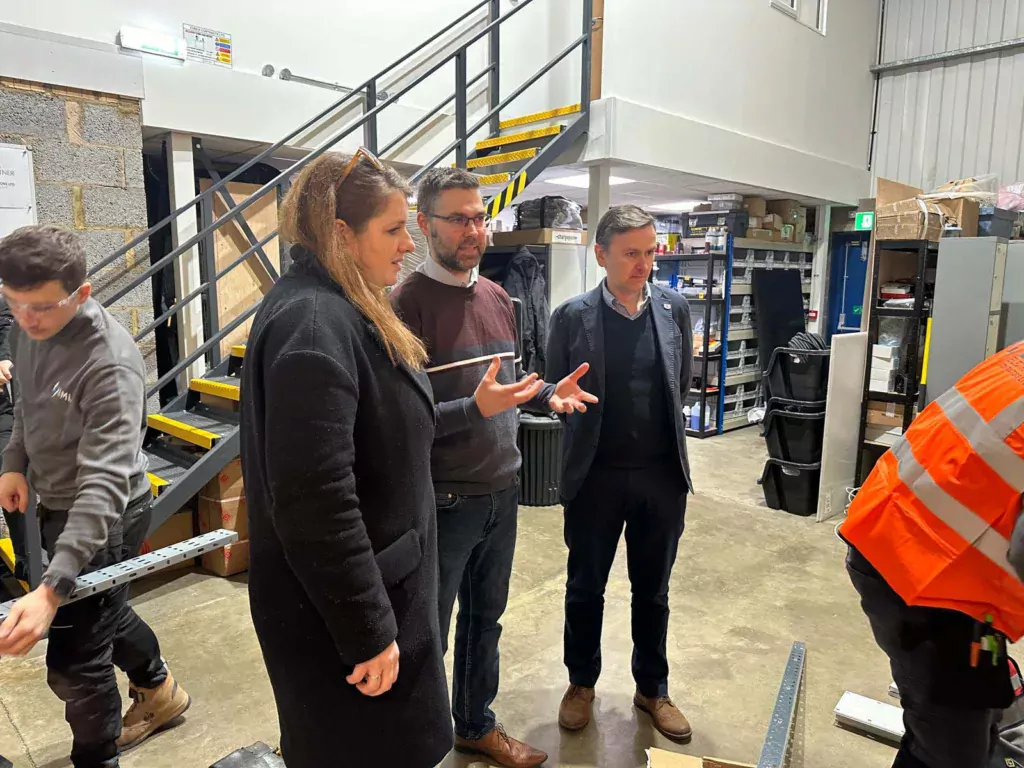 Labour’s Shadow Minister for Employment Alison McGovern championed apprenticeships in a visit with Andrew Pakes, Labour parliamentary candidate for Peterborough, to EML Electrical Contractors Ltd. 