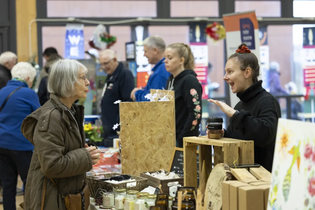 Christmas market at Cambourne organised by South Cambridgeshire District Council. Photo: David Johnson