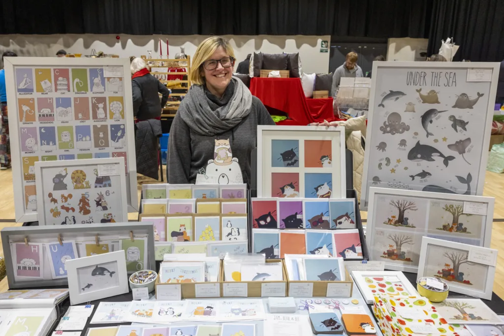 Christmas market at Cambourne organised by South Cambridgeshire District Council. Photo: David Johnson