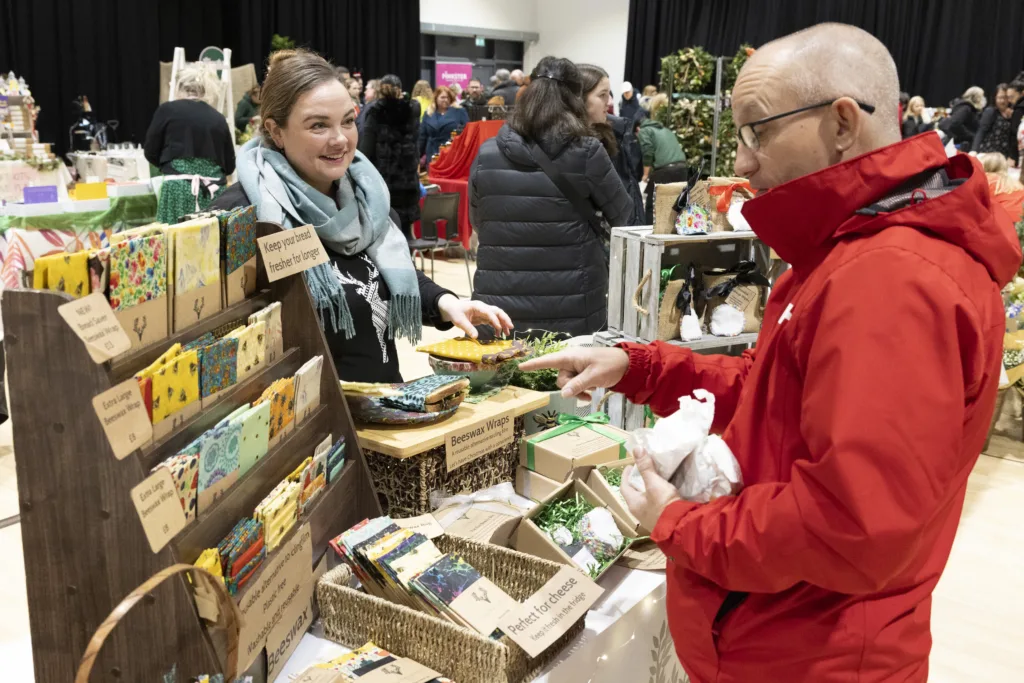 Christmas market at Cambourne organised by South Cambridgeshire District Council. Photo: David Johnson