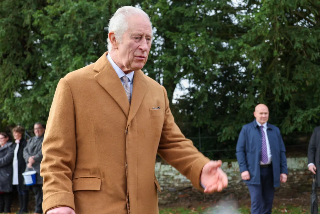 Photos of the Royal Party, and waiting visitors, at Sandringham on Christmas Day. PHOTO: Wisbech Tweet 