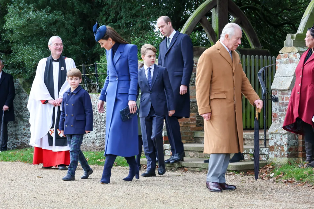 Photos of the Royal Party, and waiting visitors, at Sandringham on Christmas Day. PHOTO: Wisbech Tweet 