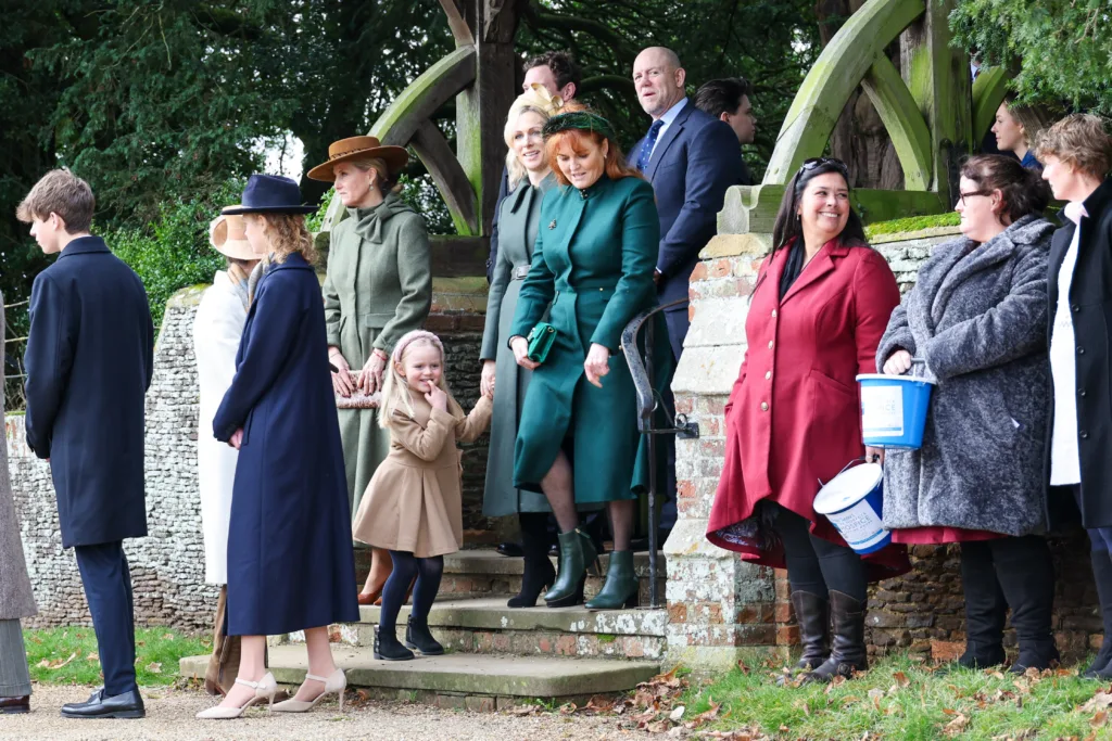 Photos of the Royal Party, and waiting visitors, at Sandringham on Christmas Day. PHOTO: Wisbech Tweet 