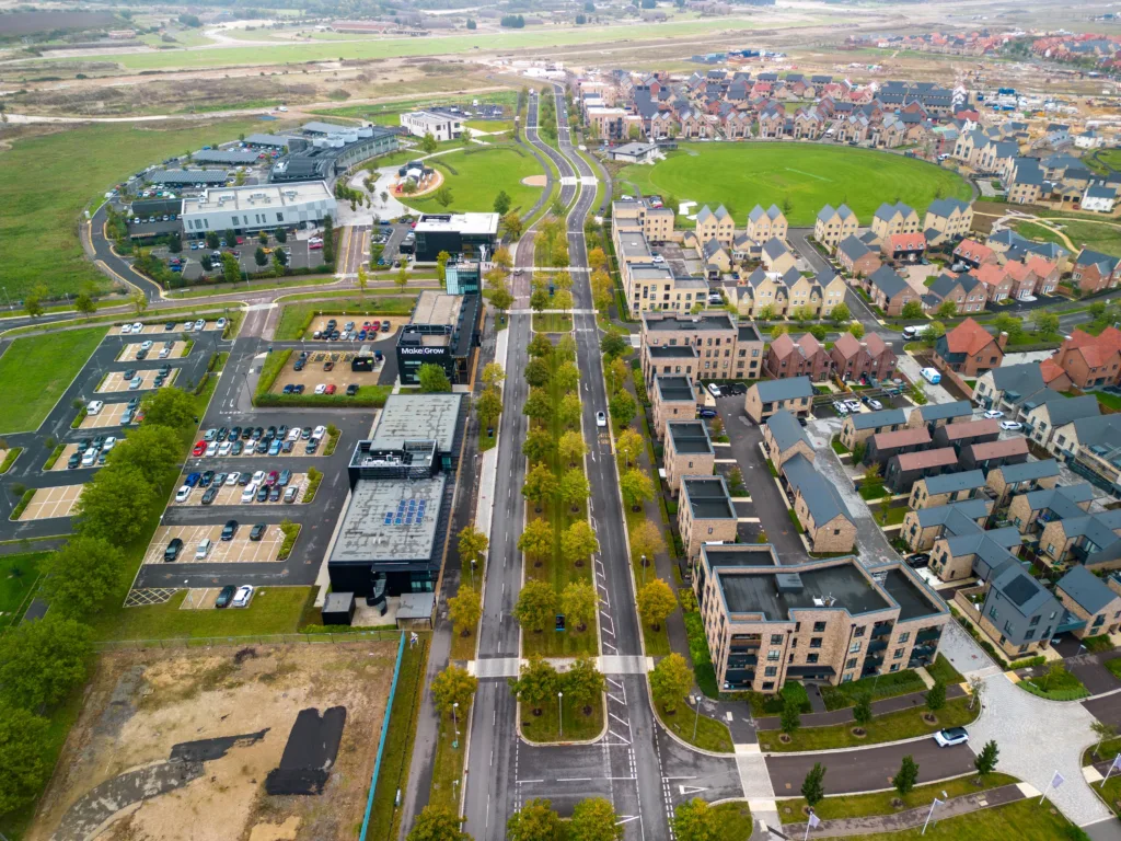 On Friday, December 1, Mayor Johnson was able to tour the now completed site at The Boulevard, Alconbury Weald. Alconbury Weald photo by TERRY HARRIS 