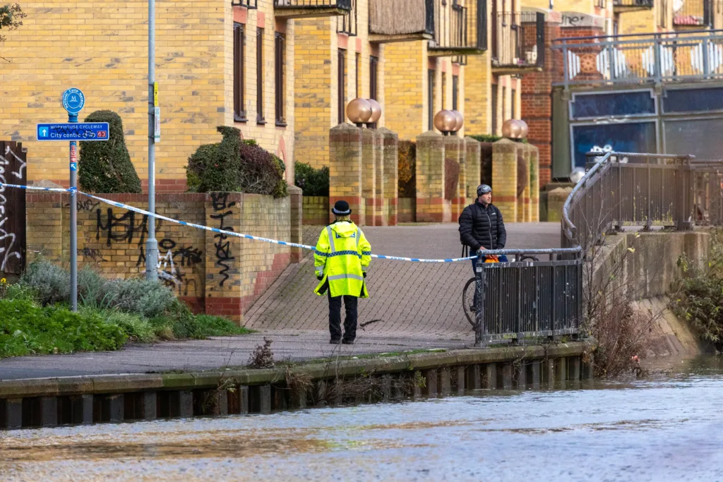 A body has been recovered from the River Nene, Peterborough. Police are investigating. PHOTO: Terry Harris