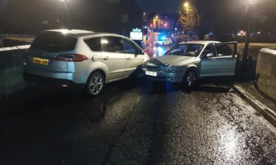 Scene that confronted police after crash on bridge between Huntingdon and Godmanchester