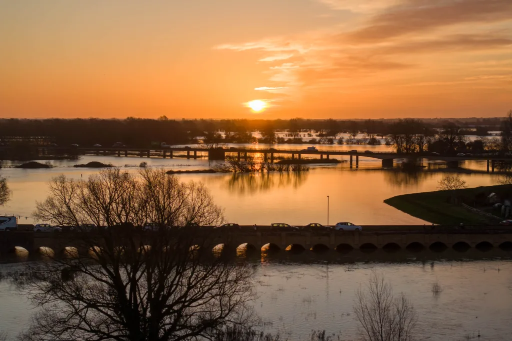 St Ives Cambridgeshire hopes to escape homes being flooded